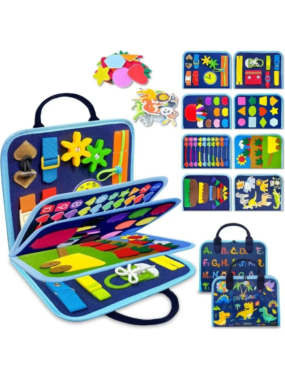 Montessori Busy Board for Toddlers - Educational Sensory Toy, Birthday Gift